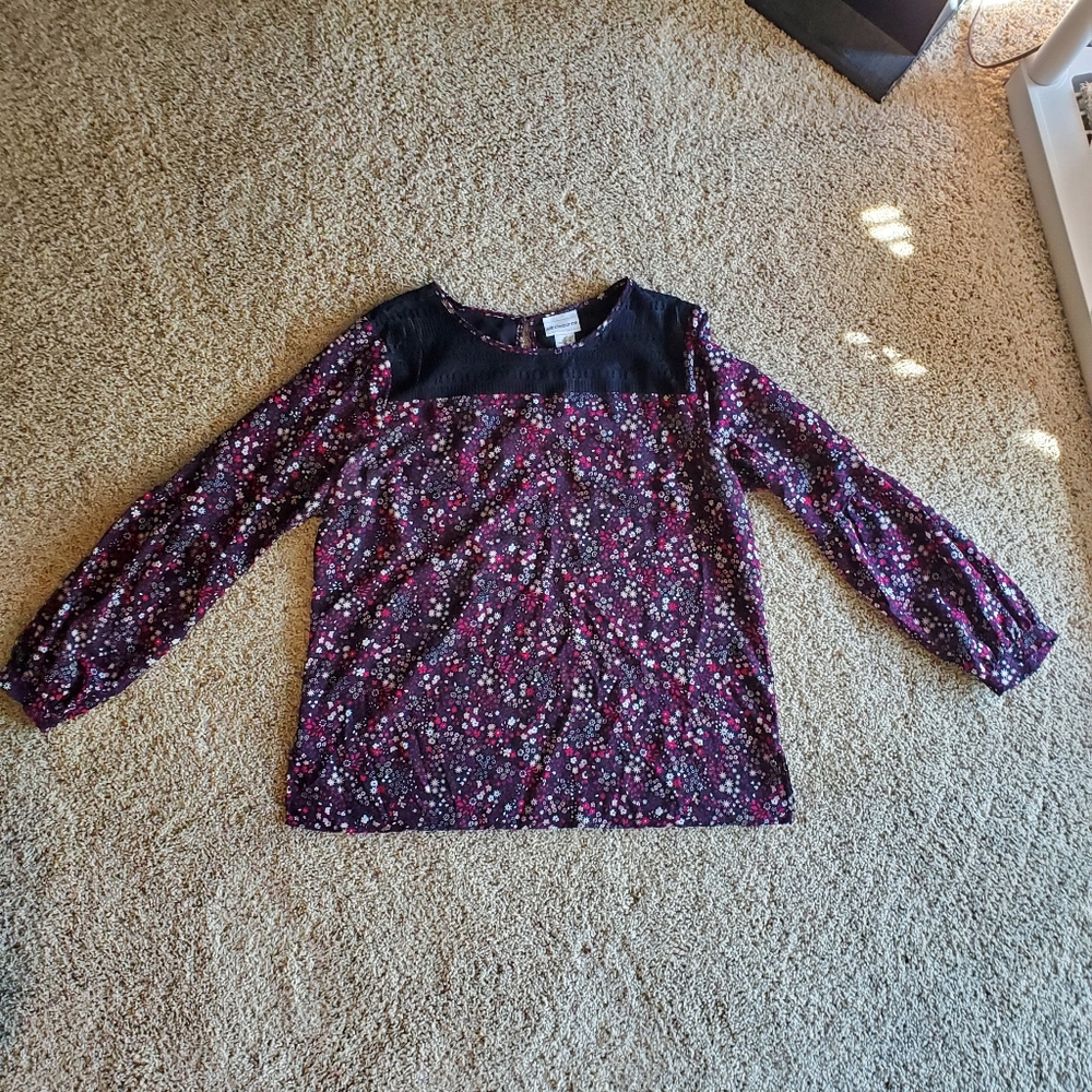 Liz Claiborne Floral Long Sleeve Shirt